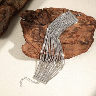 Fashion Grandeur Personality Multi-layer Rhinestone Chain Bracelet