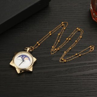 Women's New Moon Quartz Pocket Watch