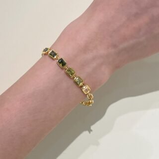 Gradient Gemstone Vintage Bracelet Women's