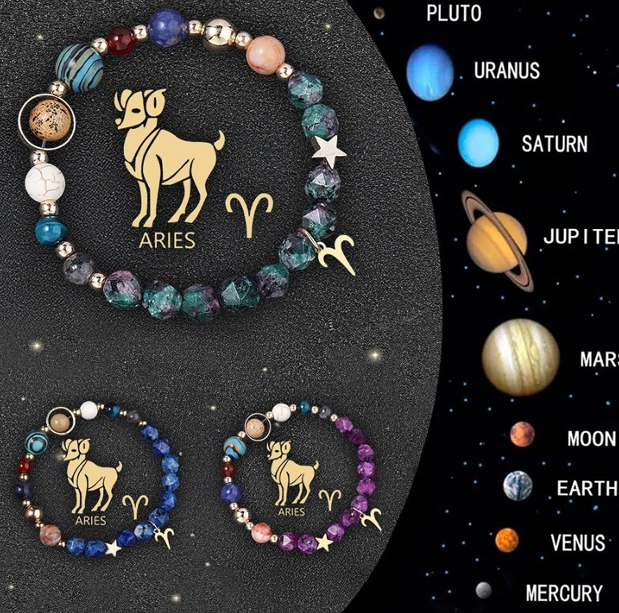 Crystal Stone Zodiac Sign Bracelet - Image 8