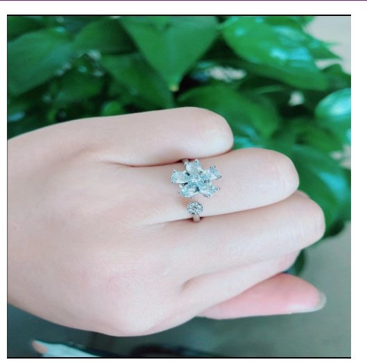 Fashion The Same Sweet Butterfly Revolving Ring - Image 3