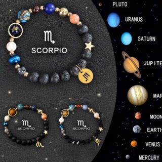 Twelve Zodiac Crystal Bracelets