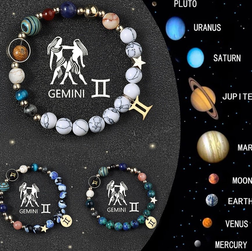 Crystal Stone Zodiac Sign Bracelet - Image 4