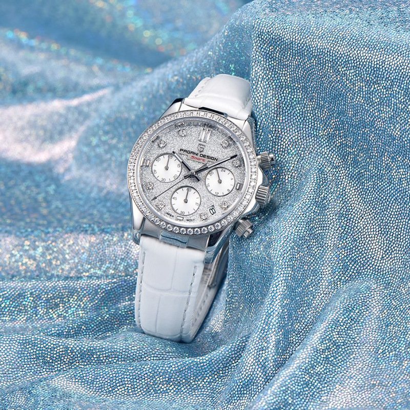 Fashion Diamond Calendar Luminous Fine Steel Women's Watch - Image 5