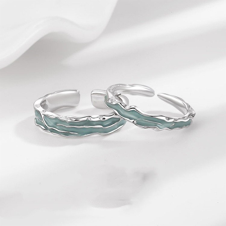 Personality Trendy Net Red Enamel Ring - Image 4