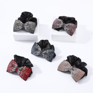 Simple Fashion And Fully-jewelled Bow Released Circle