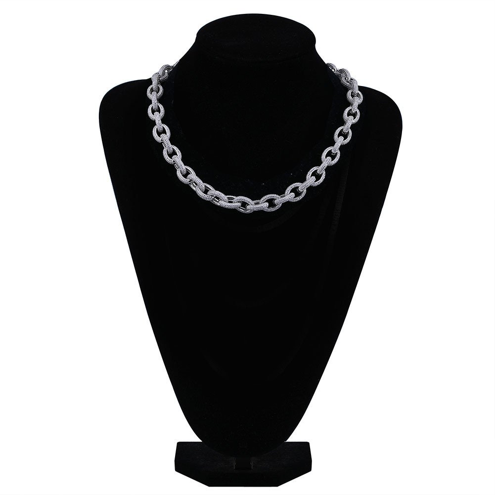 Men's Oval Twist Large Button Bracelet - Image 3