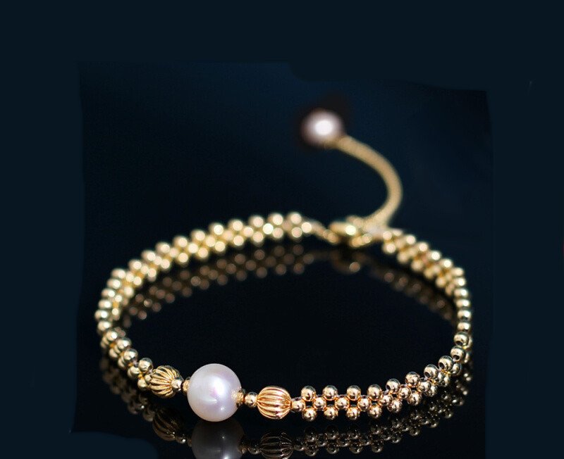 Women's Handwoven Vintage Freshwater Pearl Bracelet - Image 2
