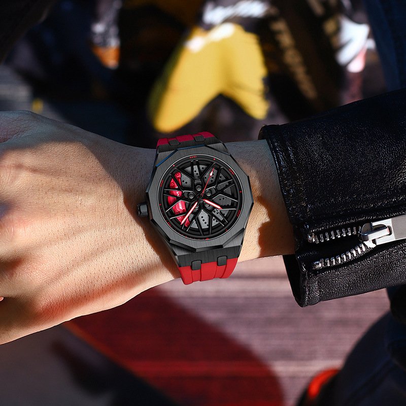 Men's Forged Hollow Waterproof Wheel Watch - Image 3