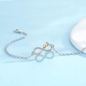 8 Words Infinite Love Bracelet High Sense Fashion Ornament Cute Cat Ornament