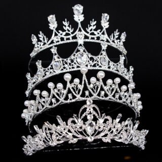 Super Glitter Pearl Rhinestone Headband Headdress