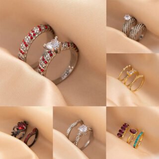 Zircon Ring High-grade Fashion Diamond