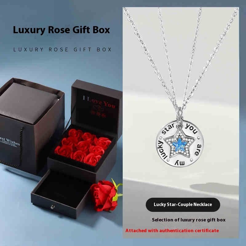 Sterling Silver Couple Necklace Birthday Gift - Image 4