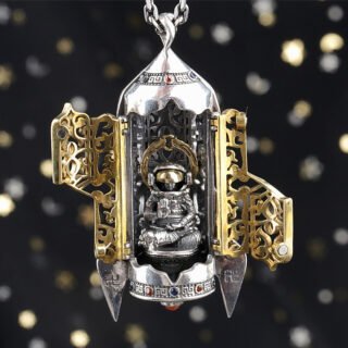 S925 Silver-Spaceman Necklace Pendant