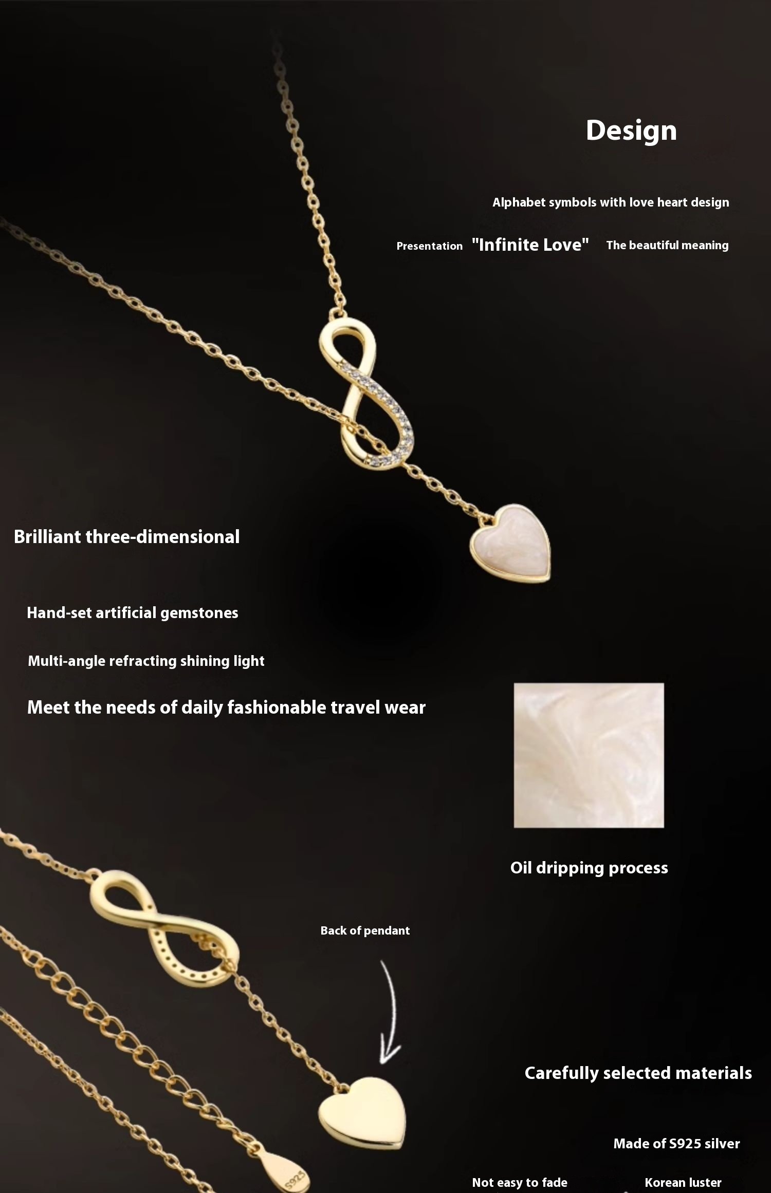 Eternal Jewelry High Sense Necklace Light Luxury Minority Temperament Clavicle Chain - Image 2