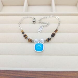 Gold-plated Korean Fashion Tiger-eye Bracelet