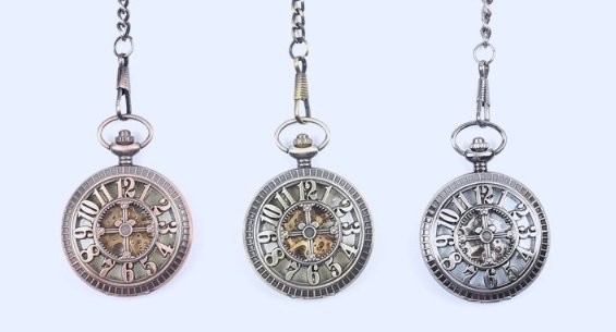 Automatic Semi-automatic Mechanical Pocket Watch Roman Digital Dial Pocket Watch - Image 6