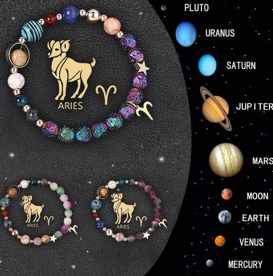 Crystal Stone Zodiac Sign Bracelet - Image 7