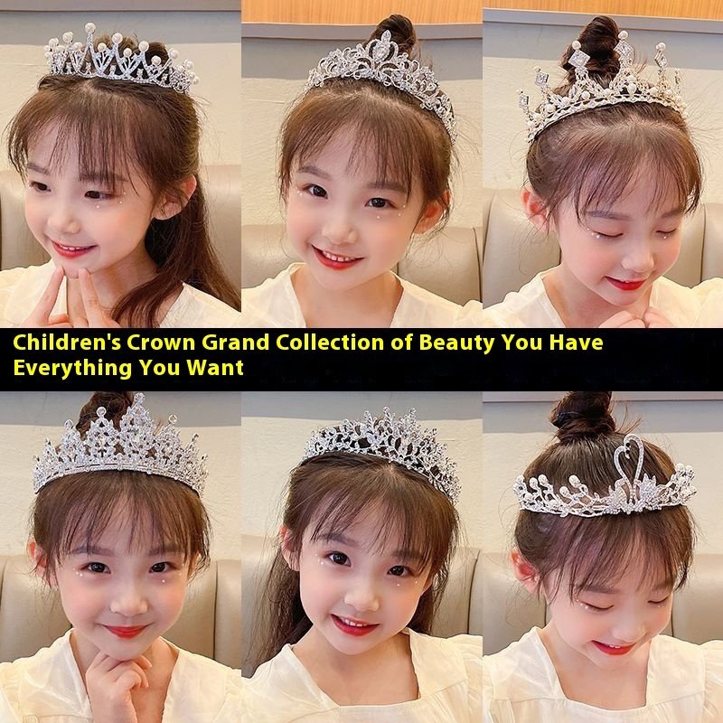 Children's Children's Crown Headdress Girls Princess Crown Hair Clip - Image 4