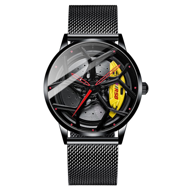 Men's Stereo Brake Skeleton Dial Sports Car Modified Watch - Image 6