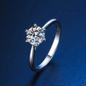 Moissanite Diamond Ring Carat Classic Couple