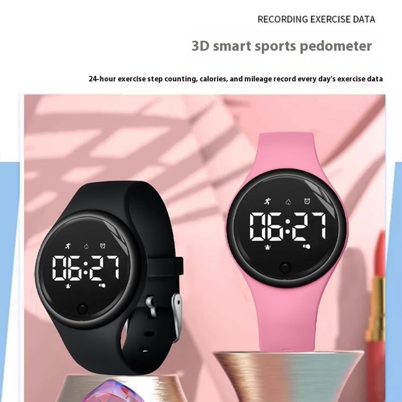 Electronic Watch Male Junior High School Student Female Silent Vibration Alarm Clock - Image 4