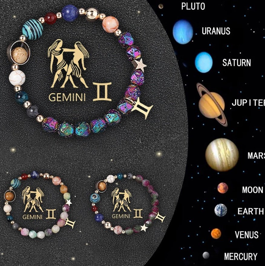 Crystal Stone Zodiac Sign Bracelet - Image 8