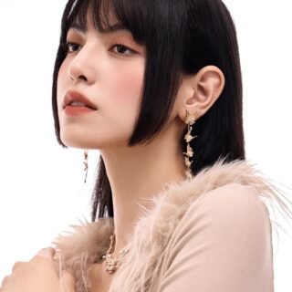 Vintage Tassel Multi-layer Gold Butterfly Earrings