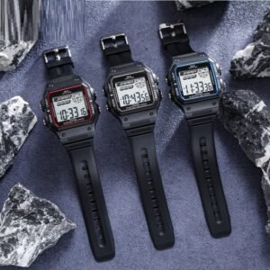 Student Fashion Watch Couple Square Waterproof Luminous Multifunctional Sports