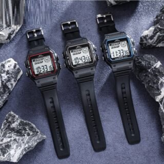 Student Fashion Watch Couple Square Waterproof Luminous Multifunctional Sports