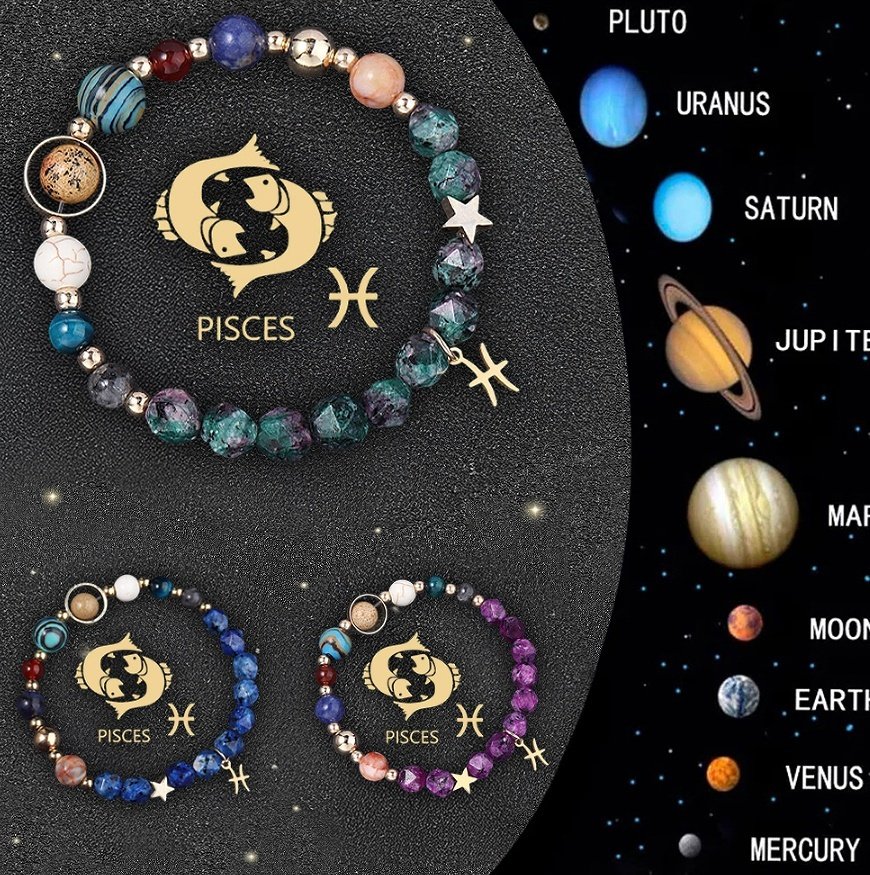 Crystal Stone Zodiac Sign Bracelet - Image 6