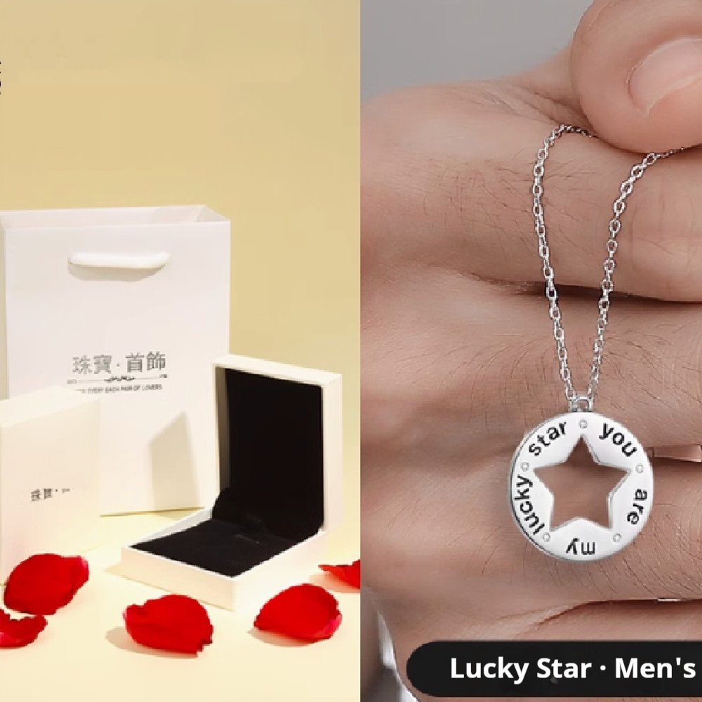 Sterling Silver Couple Necklace Birthday Gift - Image 9