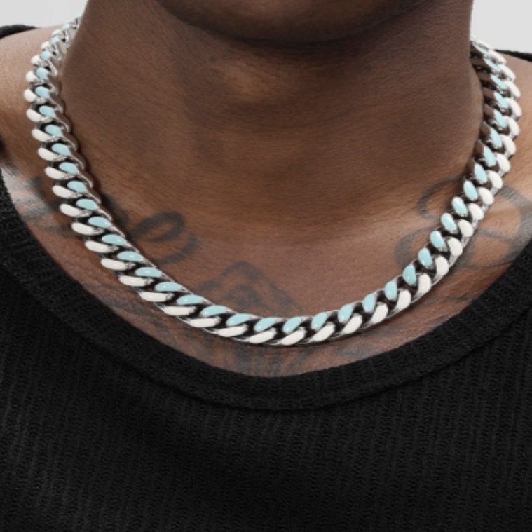 GRGR Original Genuine Three-dimensional Cutting Cuban Necklace For Men