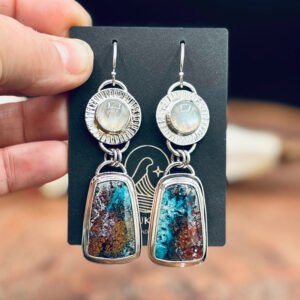 Retro Geometric Enamel Personalized Earrings