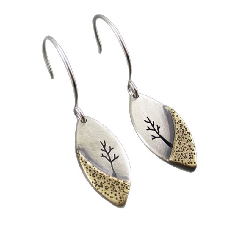 European And American Retro Drop-shaped Twig Earrings - Image 5