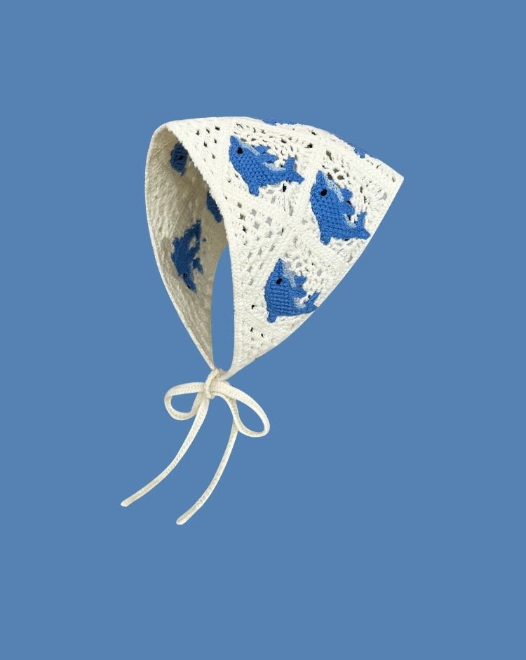 Hot Girl Style New Dolphin Knitted Triangular Binder Women - Image 4