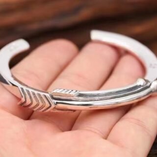 Silver Bracelet Men's Simple Hip Hop Retro Personality