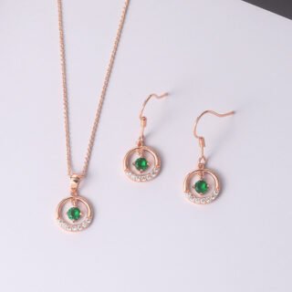 Fashion Simple Beccarite Round Earrings