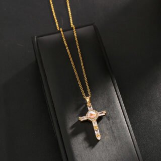 Full Diamond Micro Inlaid Zircon Creative Design Simple Necklace