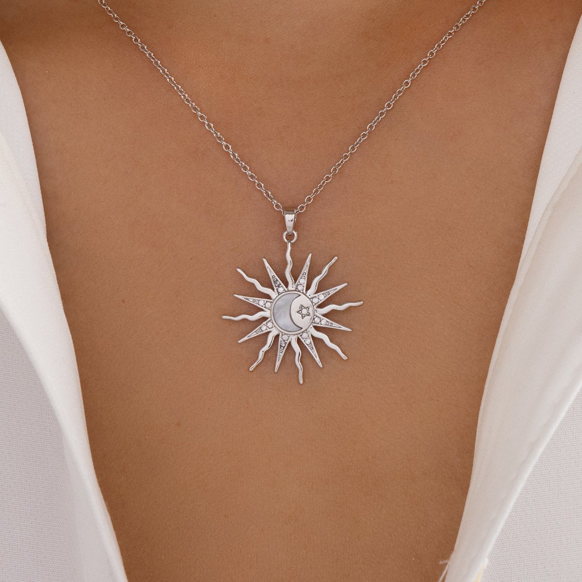 Fashion Alloy Moon Pendant Niche Sun - Image 2