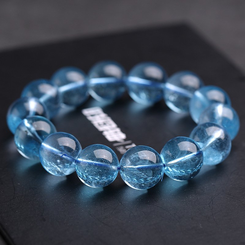 Women's Natural Ice Aquamarine Bracelet Crystal Bracelet - Image 3