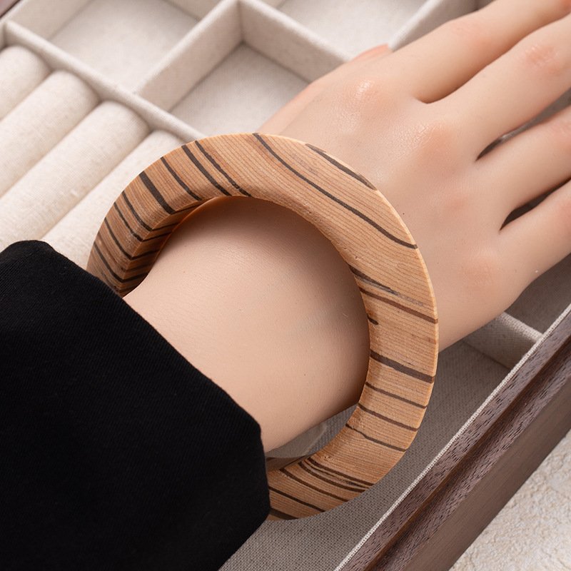 New Chinese Retro Ethnic Style Wooden Art Bracelet - Image 8