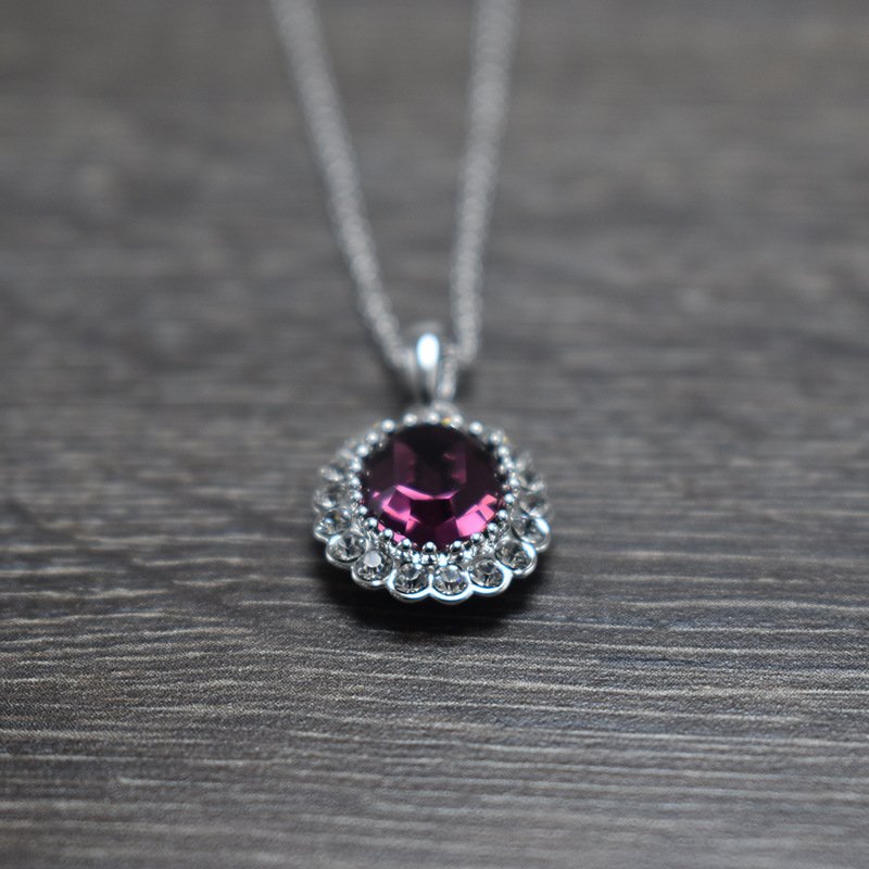 Oval Color Short Clavicle Necklace For Women - Image 8