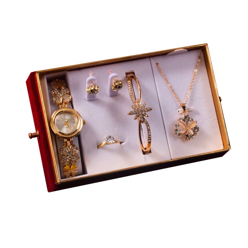 Goddess Festival With Hand Gift Set Watch Bracelet Necklace Ear Stud - Image 2