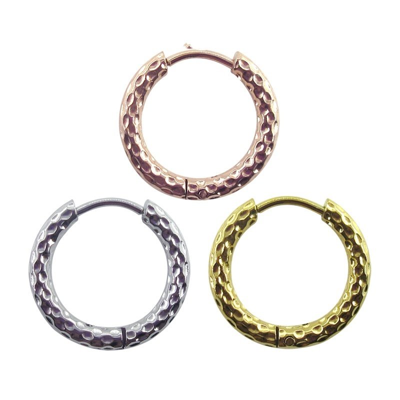 Stainless Steel Earrings High-grade Round Ear Clip - Image 3