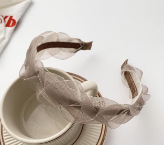 Super Fairy Mesh Headband Female Face Wash Highend Headwear Hairpin Hair Accessories - Image 8