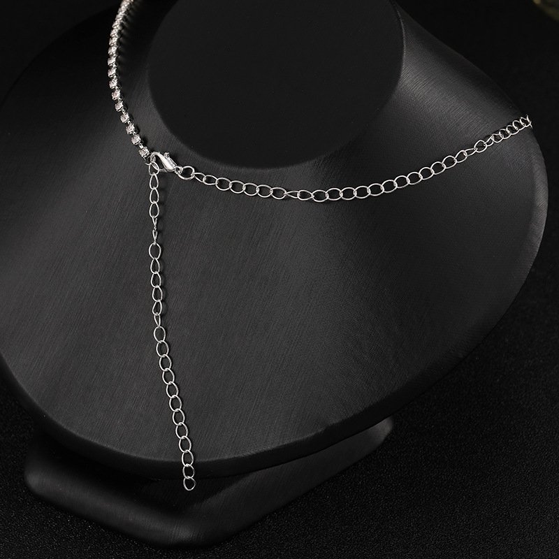 Zircon Necklace And Earrings Set - Image 4