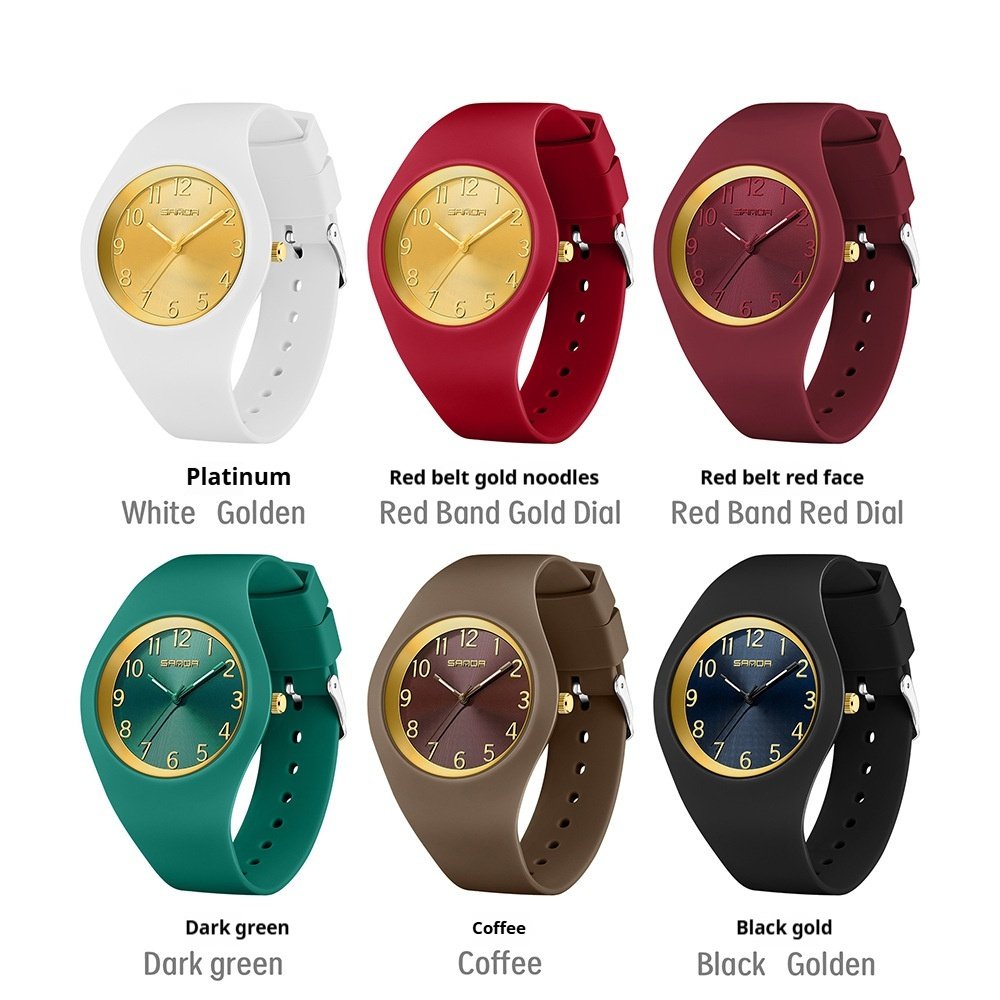 Student Thin And Light Silicone Strap Waterproof Simple Fashion Electronic Watch - Image 3