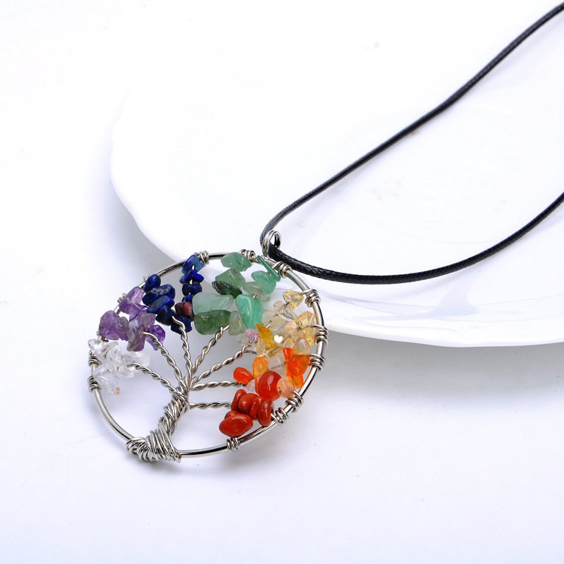 Fashion Color Lucky Tree Wishing Tree Necklace - Image 3