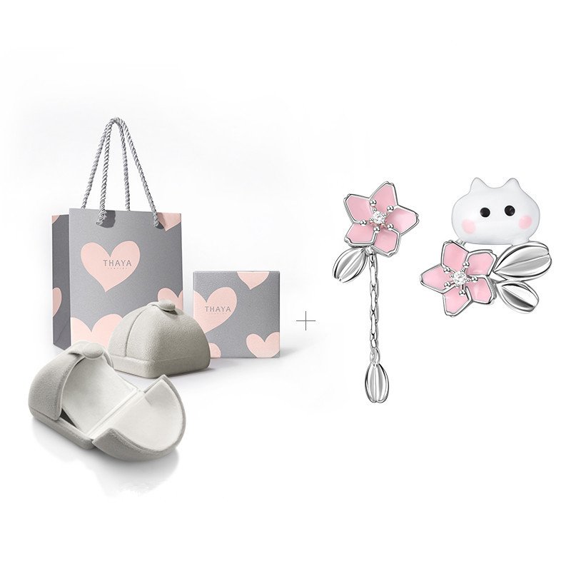 New Girly Cute And Compact Design Flower Bud Peekaboo Earrings - Image 3